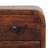 Solid Wood Extra Mini Curved Chestnut Nightstand