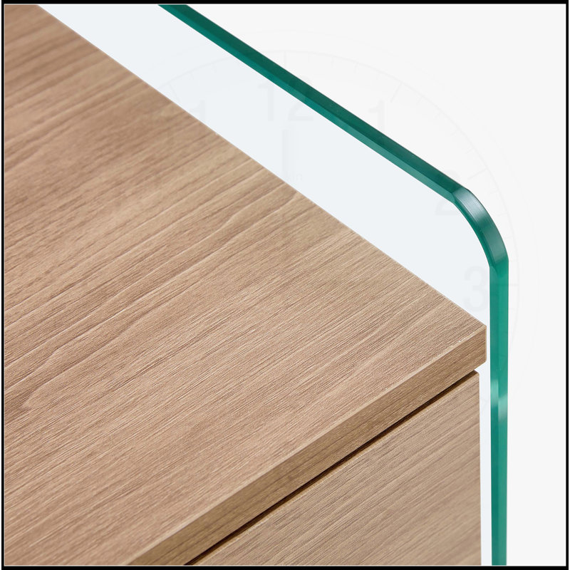 Table de chevet avec tiroirs