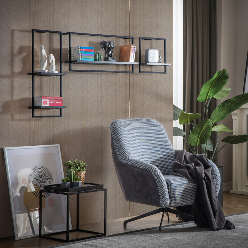 Locelso Floating Shelf, Black
