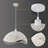 Behl 1 - Light Black+White Unique/Statement Pendant