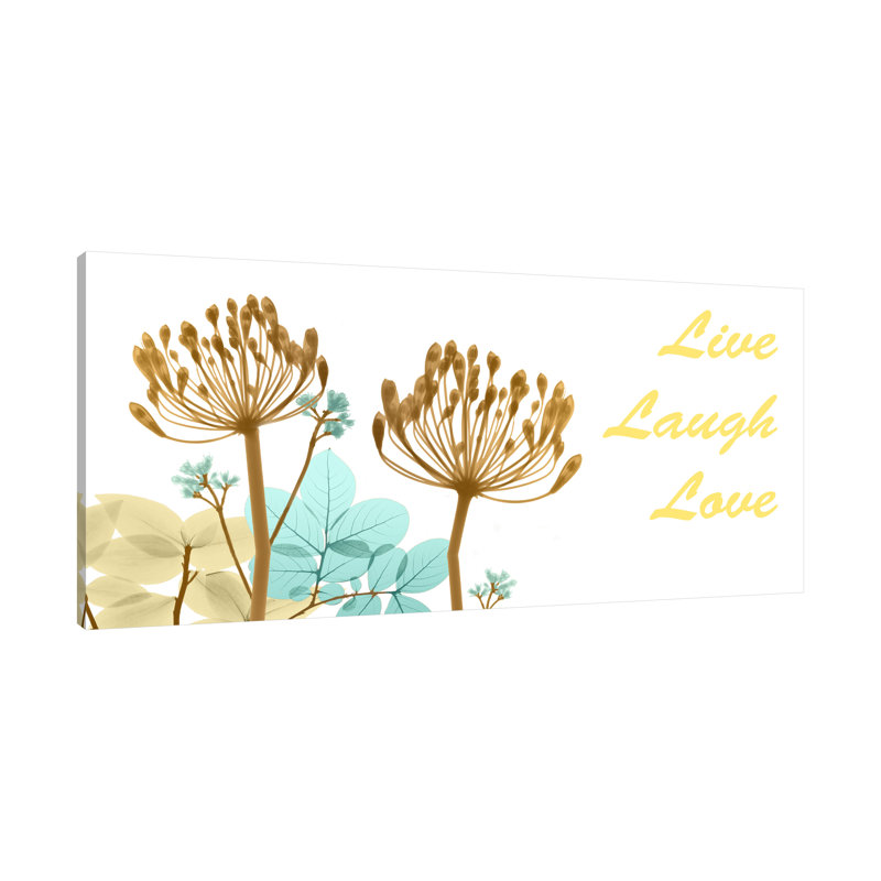 Live Laugh Love 2 - Wrapped Canvas Print, 61 cm H x 122 cm W