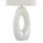 Pearl 29" Polyresin Table Lamp in Matte White Poly, Natural Shell and White Linen Shade - Set of 2