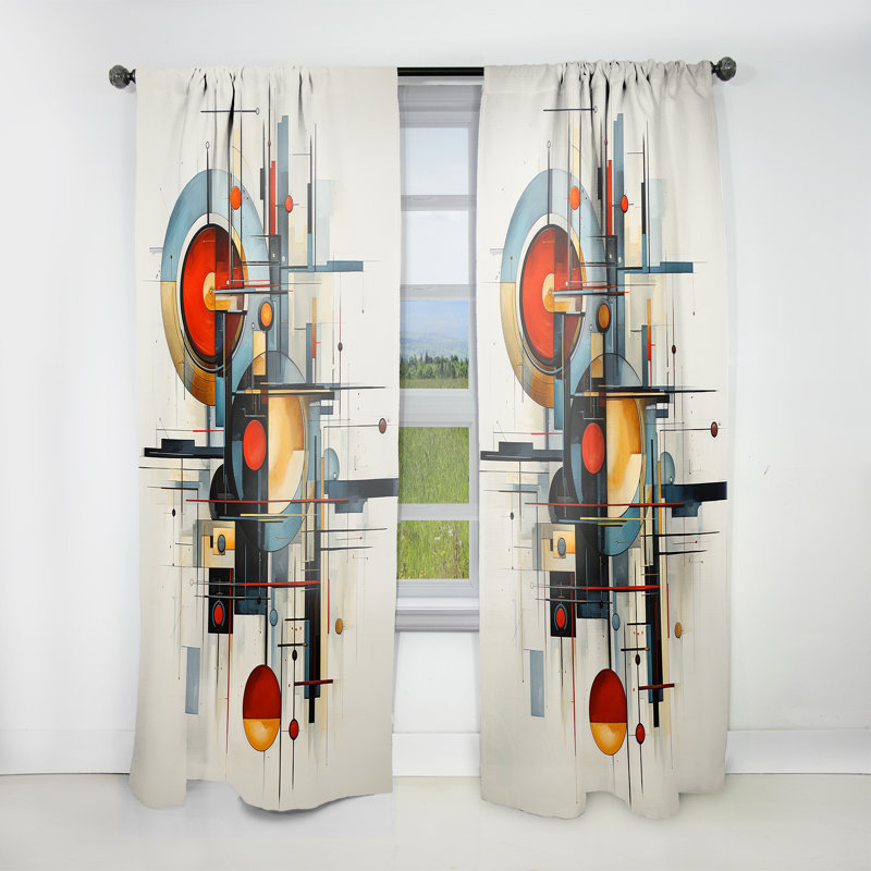 Maybelle - Rideau obscurcissant Constructivism - 1 panneau, L 52 po x L 63 po