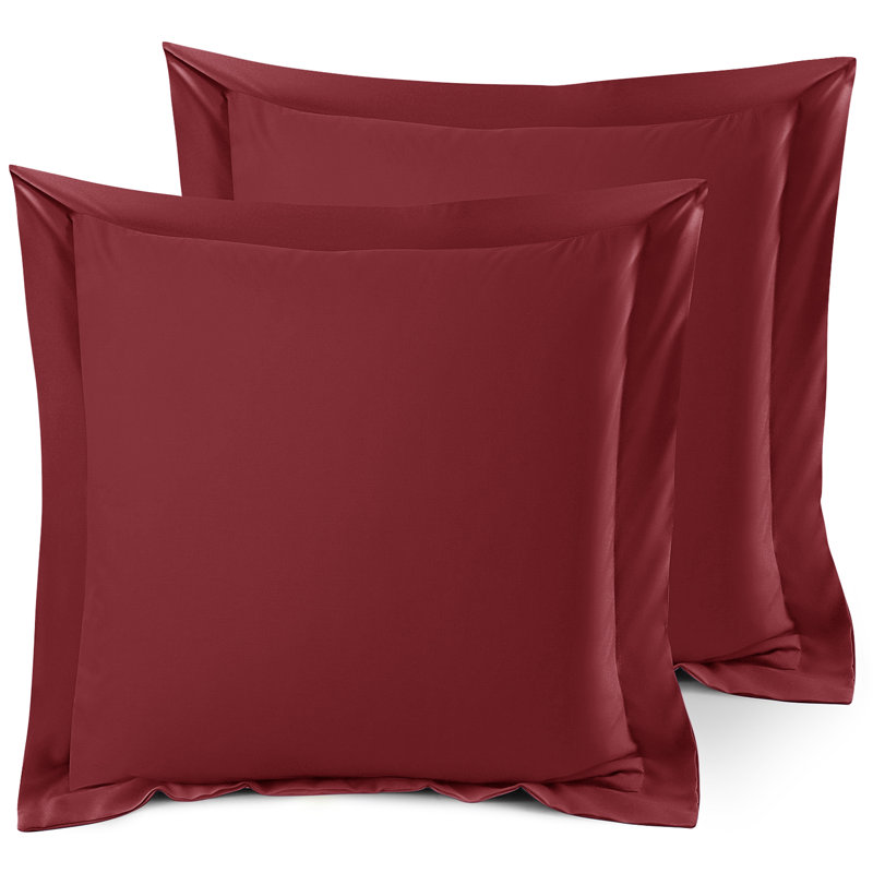 Taie décorative 100% polyester , Bourgogne, 26 po x 26 po
