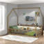 Lits de rangement, lit simple en bois de pin, maison de ferme pour enfants