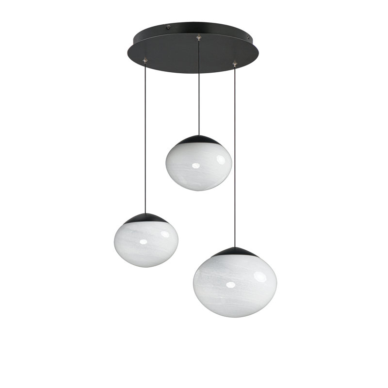 Luminaire suspendu Nimbus, 3, 3, H 8 po x l 20,5 po x P 20,5 po