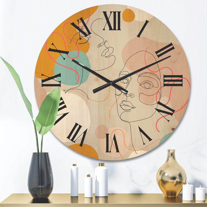 Horloge murale en bois, Moyenne