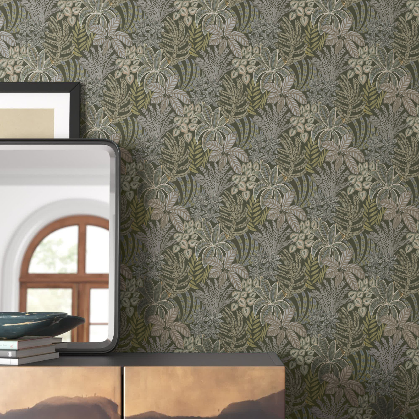 Ackland Floral Wallpaper, Brown