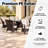 Northpoint 6 - Person Wicker Patio Dining Set Round Table with Cushions Included-285065451-384513937