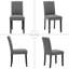 Chaises de salle à manger rembourrées en bois massif H 18,9 po-599687566