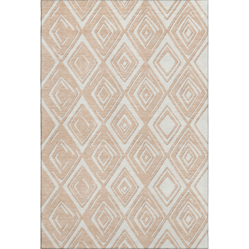 Tapis pêche Prisco lavable à la machine de qualité supérieure, Rectangle 2 pi 6 po x 3 pi 10 po