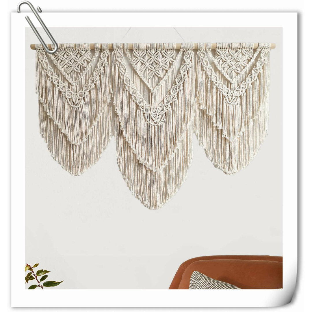 Hand Woven Cotton Tapestry Bungalow Rose