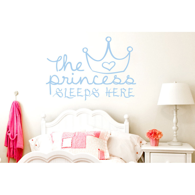 Abstract Wall Decal, Light Blue, Large