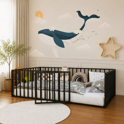 Floor Bed with Fence and Door\