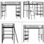 Lit mezzanine simple avec bibliothèque Harkarunjot par Harriet Bee-339469303