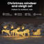 vidaXL LED Reindeers Fabric-552343327