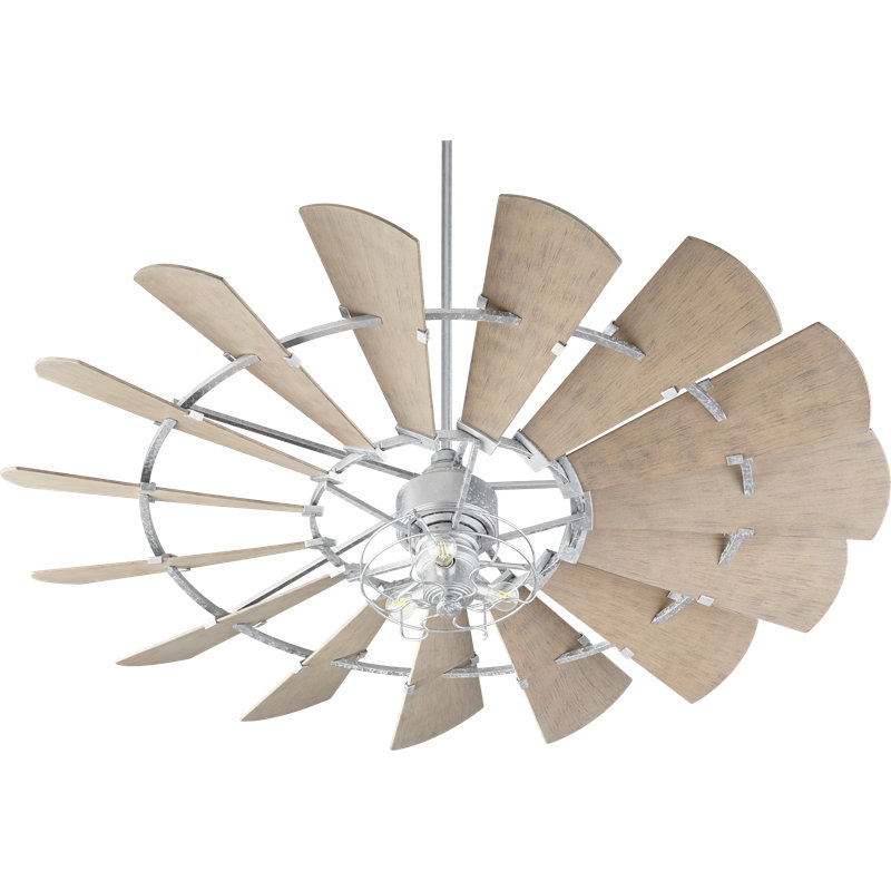 14'' 3 - Light Light Kit Ceiling Fan Light Kit, Galvanized