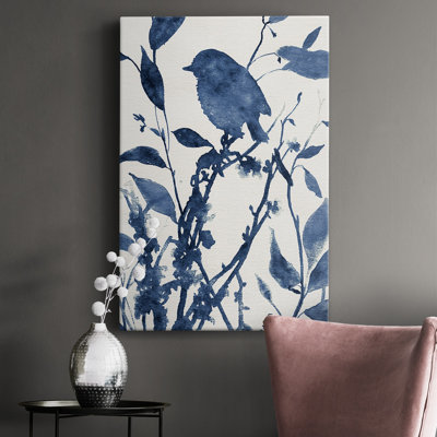 Bluebird Silhouette II - impression sur toile tendue