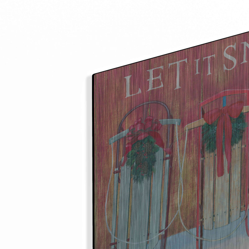 «Christmas Affinity IX» par James Wiens, art mural en métal, H 12 po x l 12 po