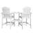 Wolak HDPE Outdoor Adirondack Chair Set With Detachable Tray-920299644