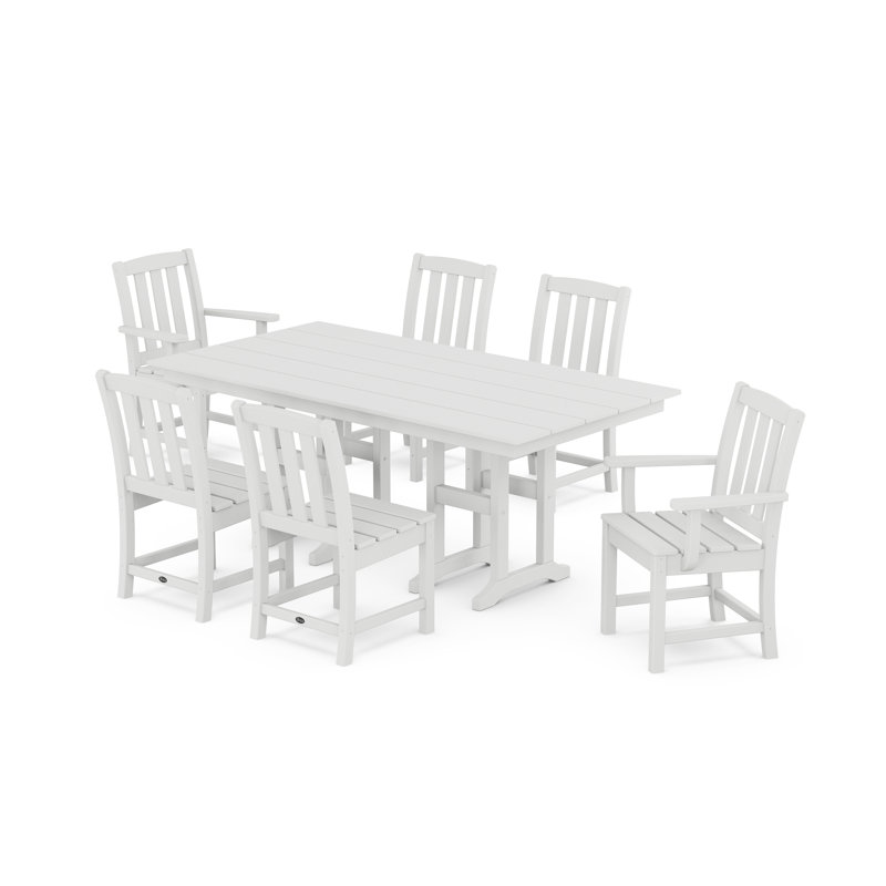 Ensemble repas 7 pièces Cape Cod, Blanc classique