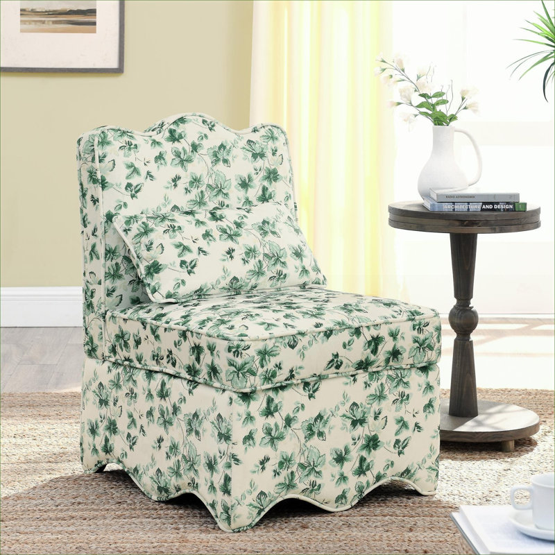 Chaise de salle à manger rembourrée en flanelle et rembourrée de mousse Sage