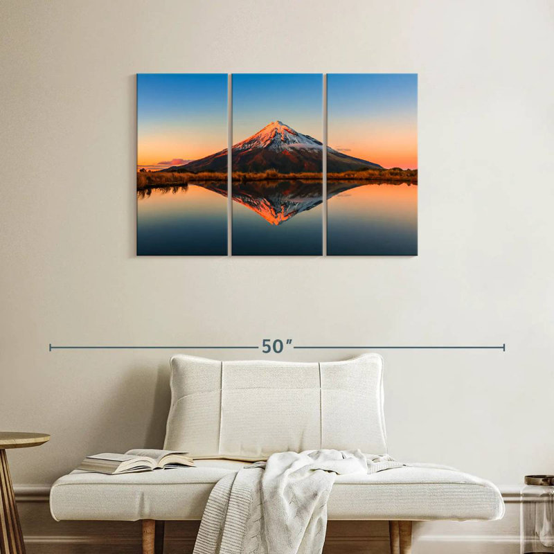 Scène de montagne Alvord Taranaki, H 24 po x l 38 po