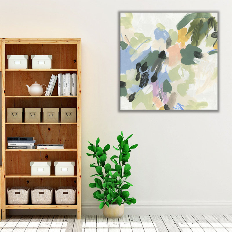 Pastel Tempo I - reproduction d'art sur toile, H 20 po x l 20 po