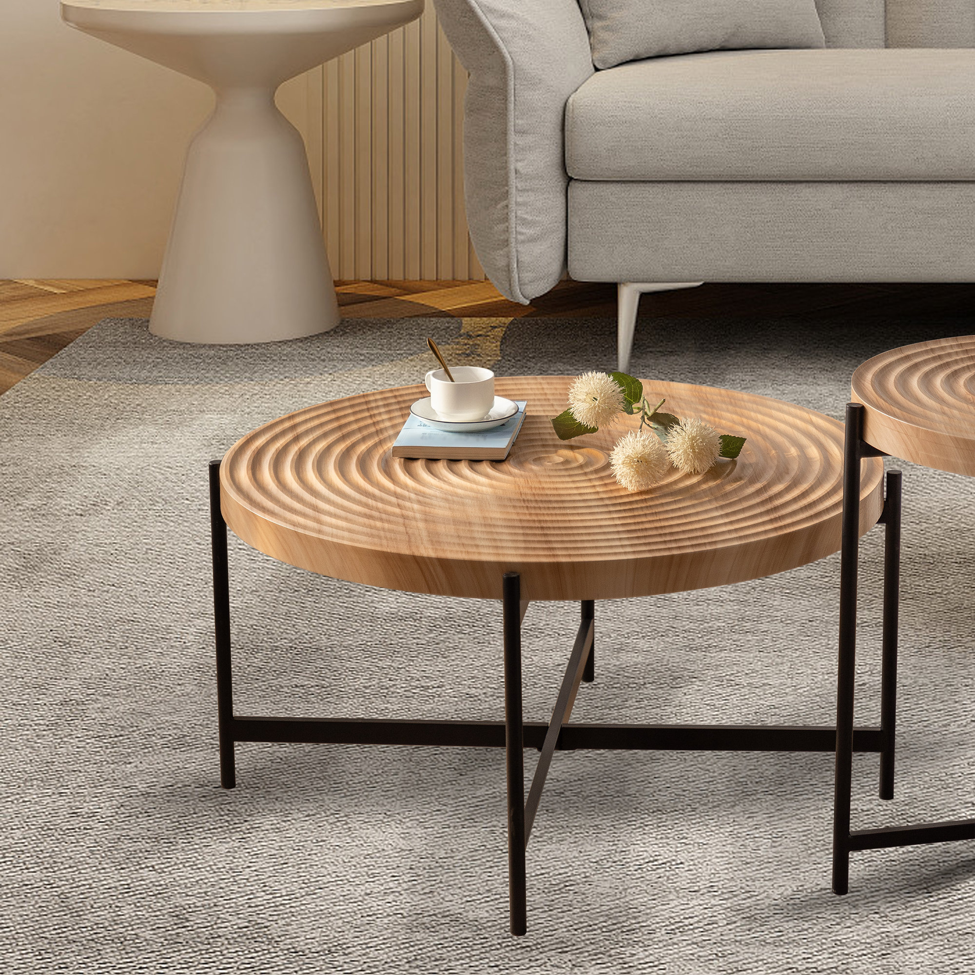 Latitude Run® Anezka Cross Legs Coffee Table | Wayfair