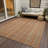 Emberith Orange Washable Indoor-Outdoor Rug - LOOMLAN-515007013