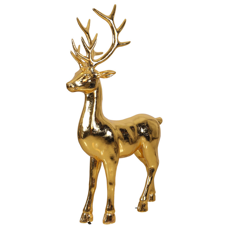 Cerf debout (feuille d'or)