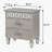 Silver 2-Drawer Nightstand