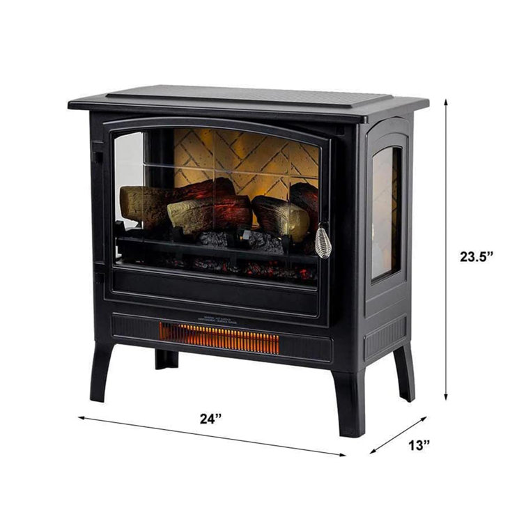 Country Living Infrared Freestanding Electric Fireplace Stove Heater | 1,000  SQ FT with Wooden Logs u0026 Reviews - Wayfair Canada
