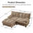 2-Seater L-Shaped Sectional-562309394