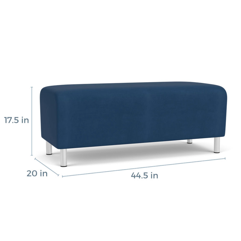 Banc de réception Ravenna, Acier brossé, Patriot Plus Blue Ridge