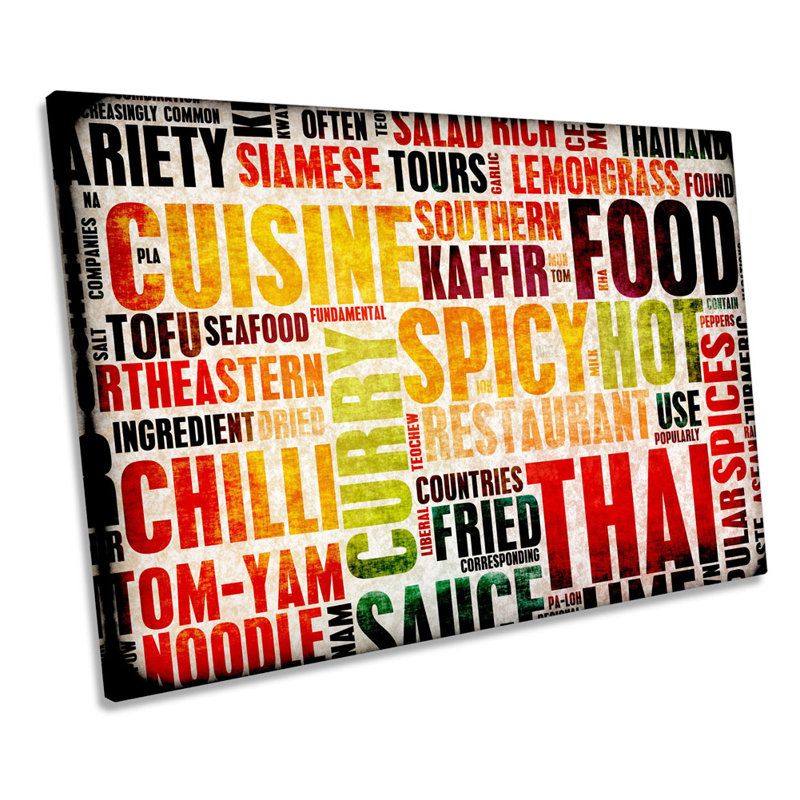 Kitchen Food - Wrapped Canvas Print, 81.3cm H x 121.9cm W x 4cm D