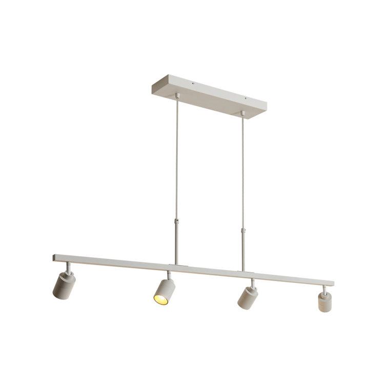 Matte White LED Adjustable Track Pendant