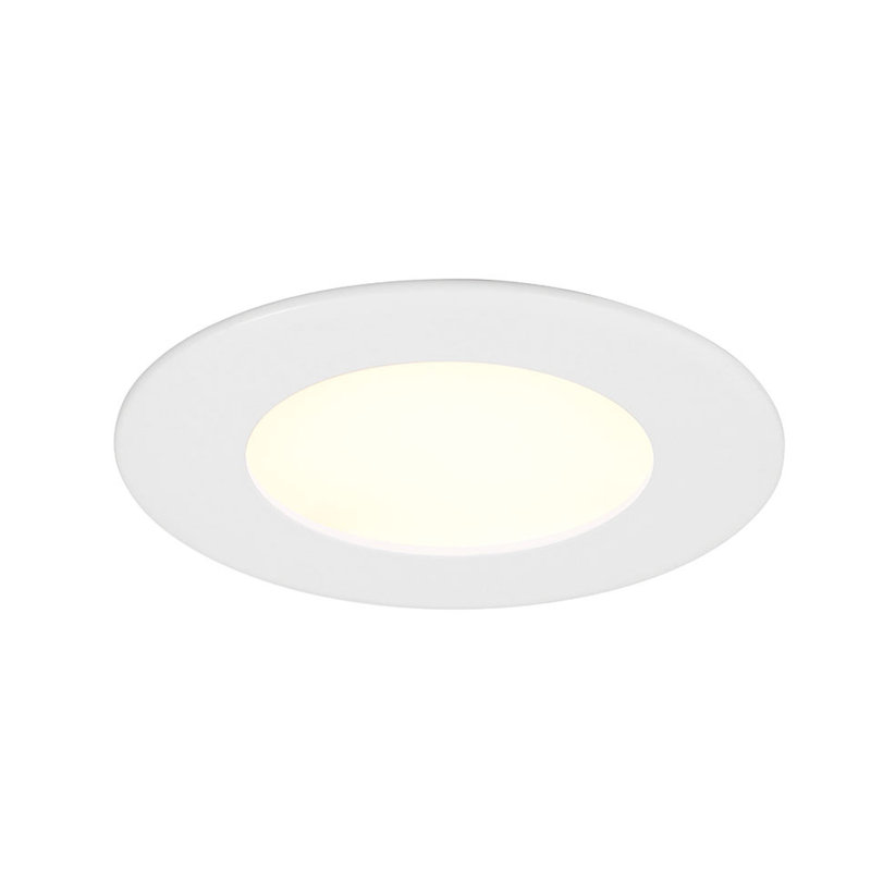 Garniture ronde coupe-feu mince 1 lumière 8W Midway 3W - 5CCT