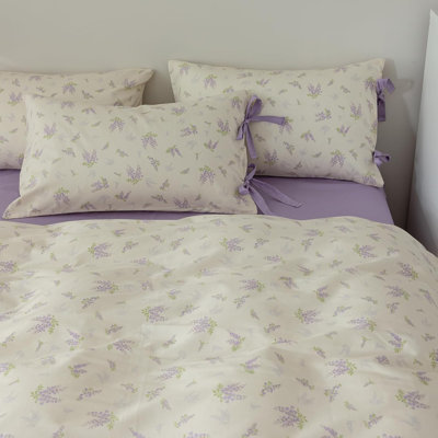 Microfiber Floral Print Comforter Set