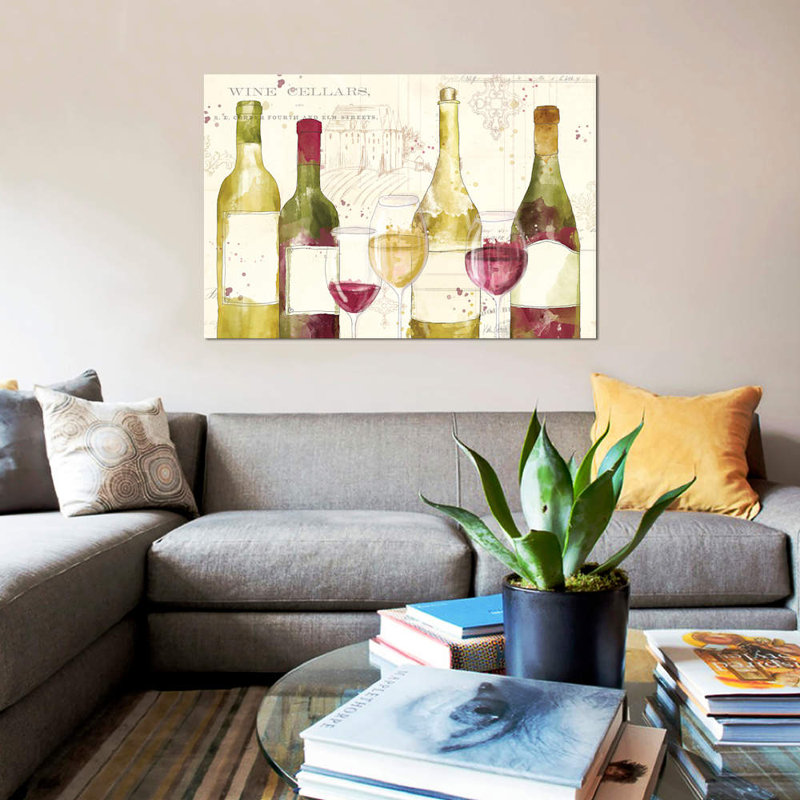 «Chateau Winery I», impression sur toile, H 26 po x l 40 po x P 1,5 po, Toile tendue, Pas de tapis