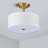 13" Fabric Semi Flush Mount-91406424