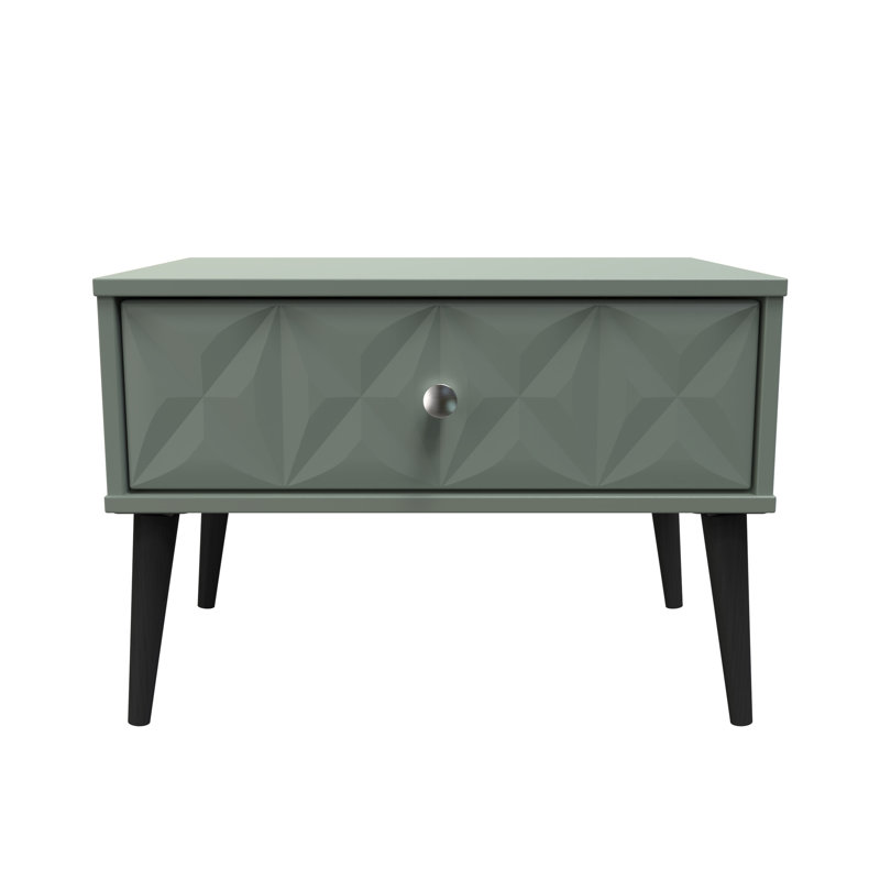 Carnlea 1 Drawer Midi Chest (Ready Assembled), Reed Green