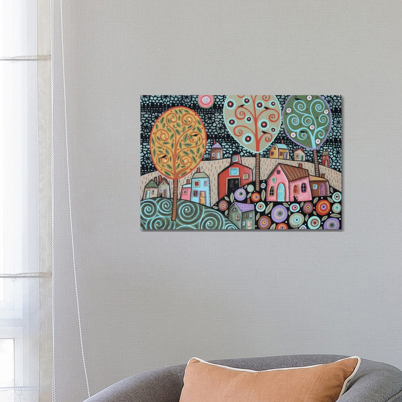 Two Cats Village I by Karla Gerard - Wrapped Canvas Print