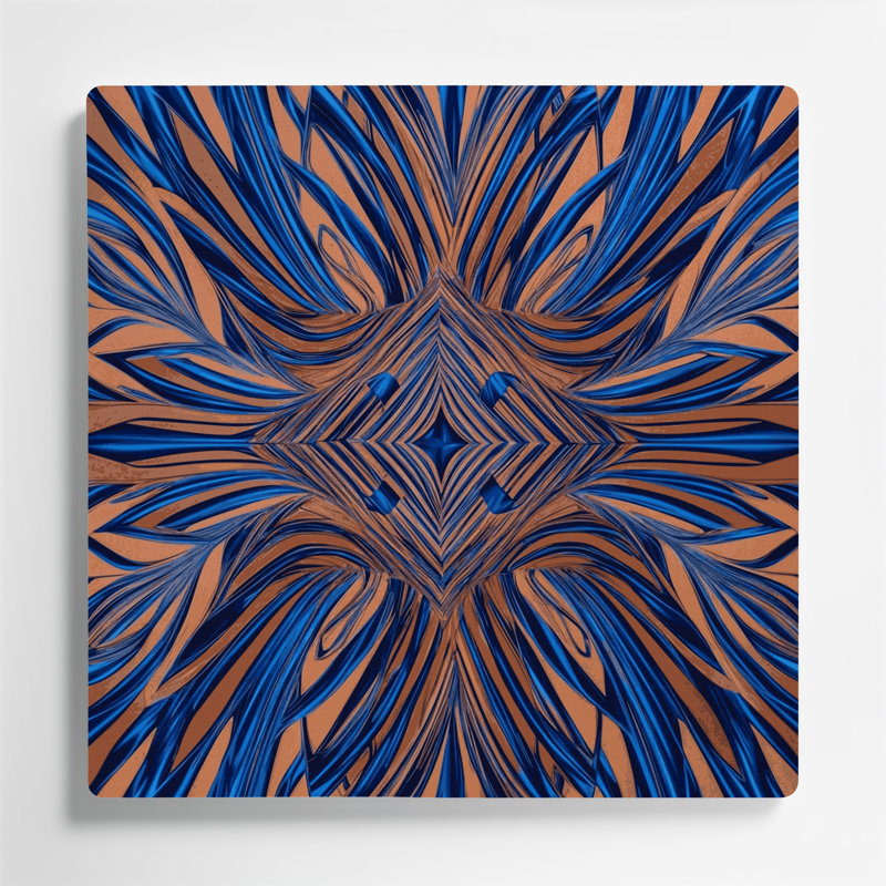 Art mural brun op Op 62, H 32 po x l 32 po