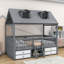 Lit mezzanine avec tiroirs Yacine Kids-155190285-155190287