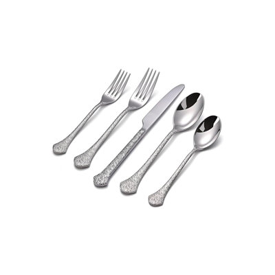 Silverware Sets, 18/10 Stainless Steel Flatware Set for 8,40-Piece Cutlery with Tin Flow Handles -  Orren Ellis, 81A9C486B3824EEF953CEBEDC5BE4C9D