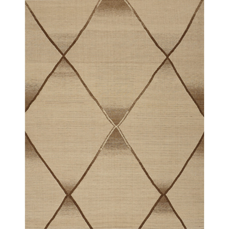 Moroccan Geometric Area Rug in Beige