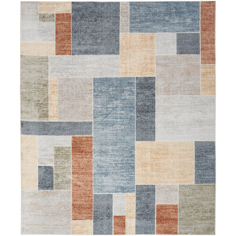 Arthur-Jack Geometric Indoor Rug, Rectangle 7'10" x 10'