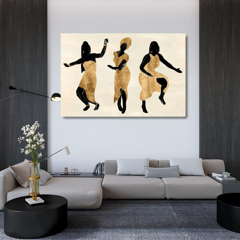 Bungalow Bungalow Rose Warren, art sur toile tendue avec la galerie Annie, Celebration Dance I, H 33 po x l 48 po