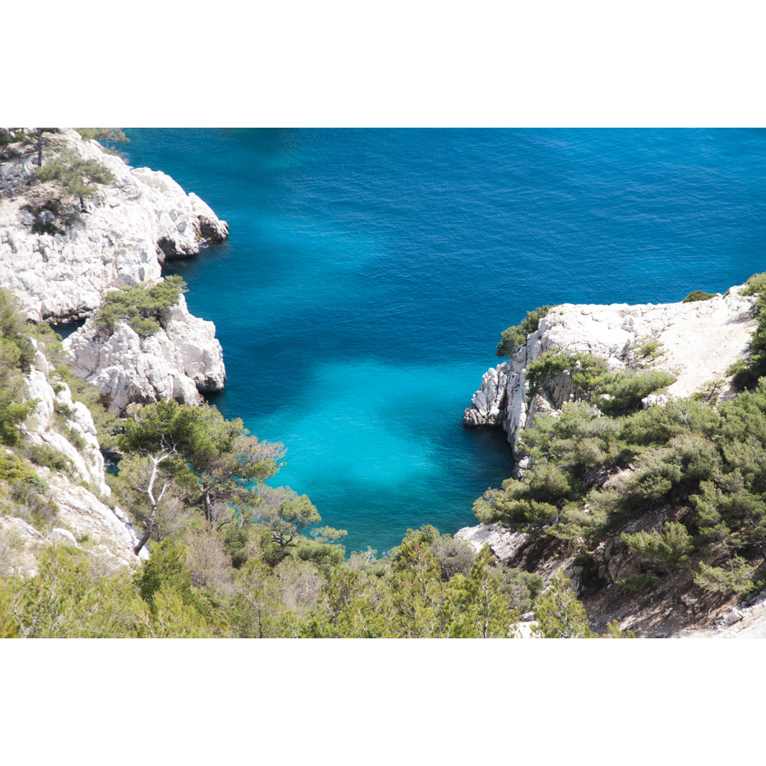 Les Calanques an der französischen Riviera - Leinwandbild